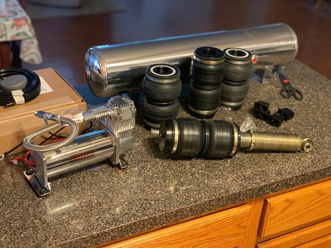Coilover to Airstrut conversion kit. (Bag over coilover)