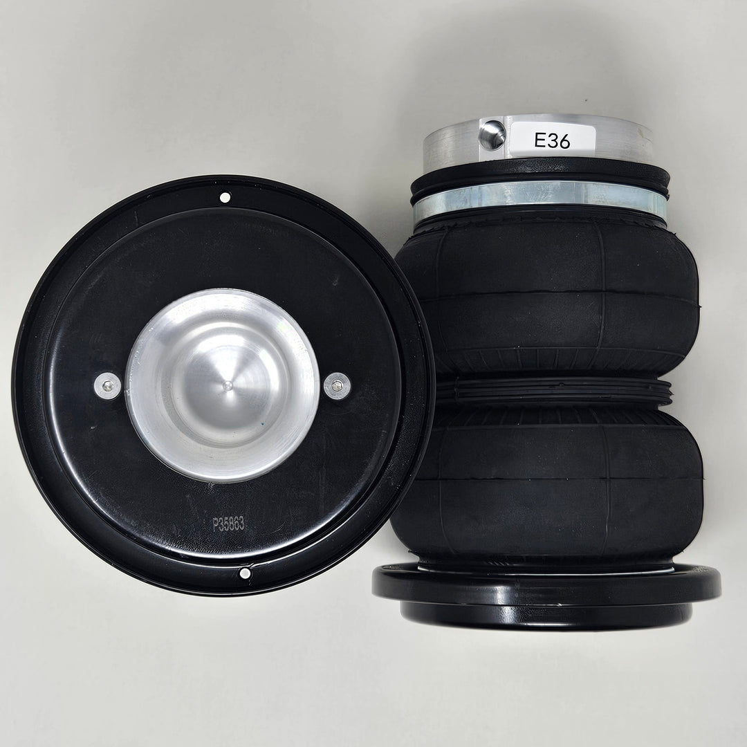 Replacement rear sealed air suspension bag for divorced suspension