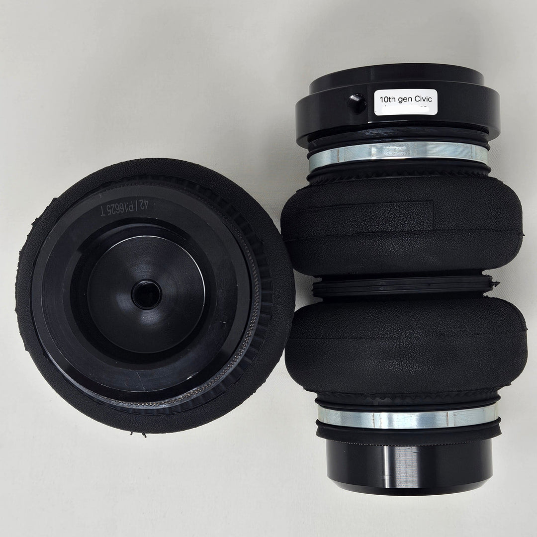 Replacement rear sealed air suspension bag for divorced suspension